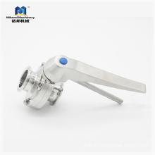 Reliable Quality Sanitary Stainless Steel 304/ 316L butterfly valve with tamper switch